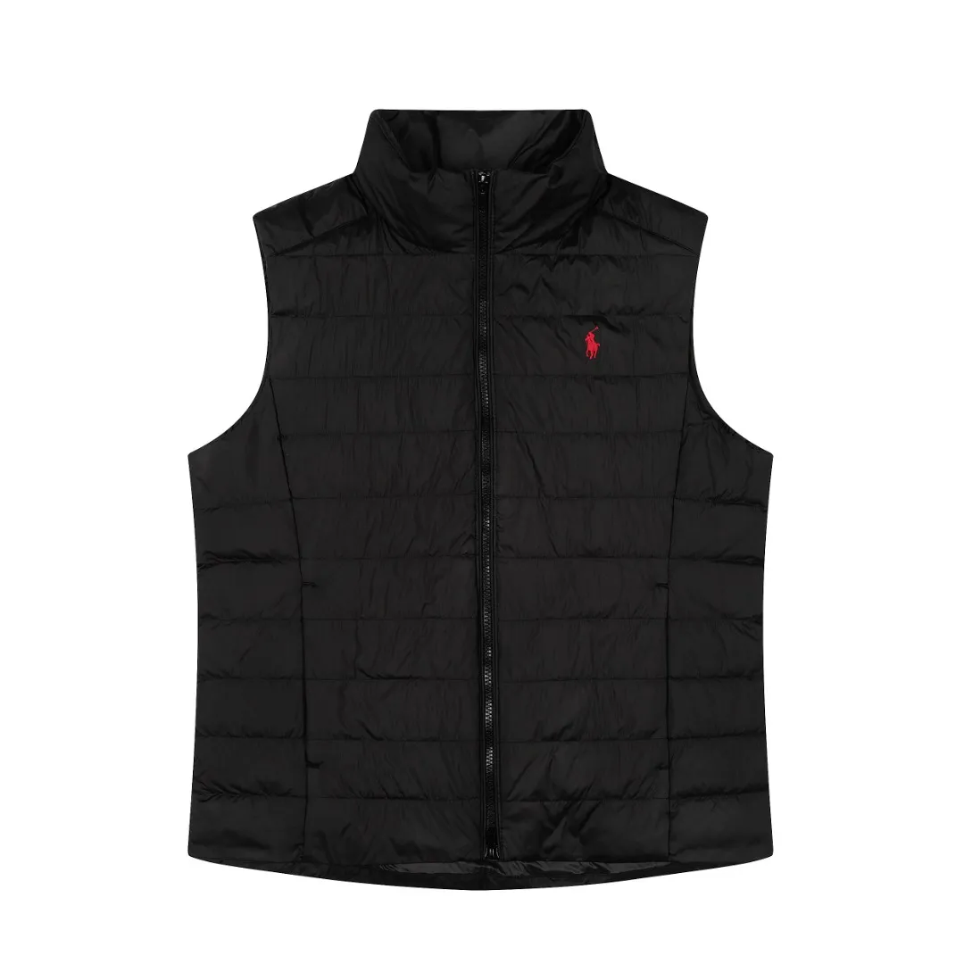 P360 top quality" Style number: 9001# [Ralph Lauren winter basic classic solid color embroidered goddess down vest] ✅Ralph Lauren American retro college style winter basic goddess style down vest ✅90% high-quality white duck down Filling 150g ✅Anti-running velvet treatment on the inside Detailed workmanship in place ✅Pair it with a sweater or sweater jacket of the same color OOTD is amazing~ ✅Tips: Hemp flowers/small twists of the same color Knitted sweaters are also available and can be matched with suits~ ✅Goddess version, the maximum size can be worn up to 160 pounds, loose and comfortable, no pressure ✅Milk white is a hot color, a must-have item for the goddess wardrobe in winter! Size: S-XL Color: Milk White Black Navy